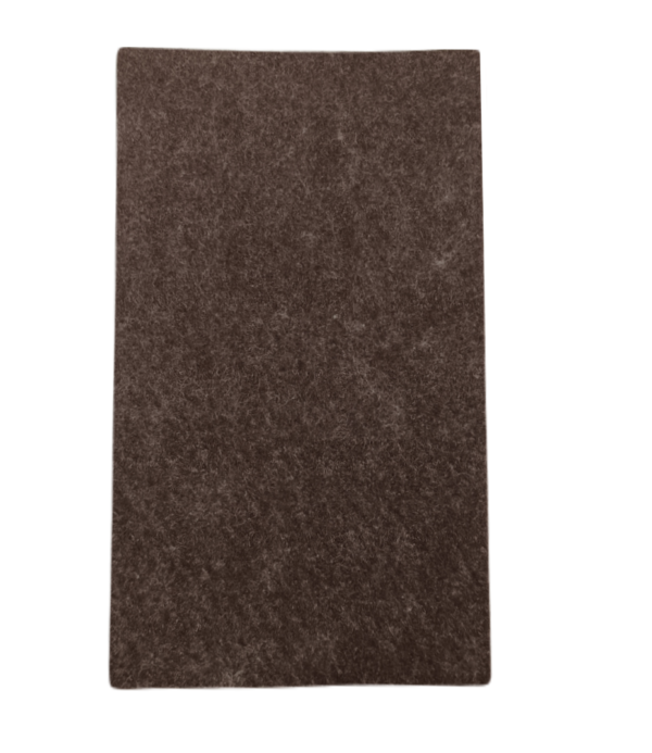 Samolepicí filc, 100x165mm (1ks/arch)-hnědý