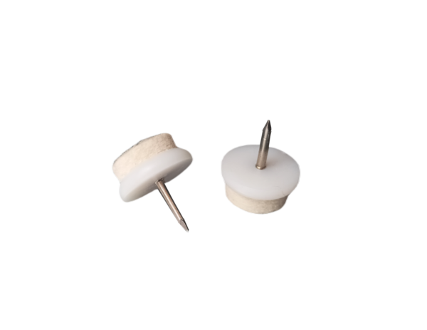 Kluzák se zataveným filcem bílý, 21mm (filc pr.17mm)