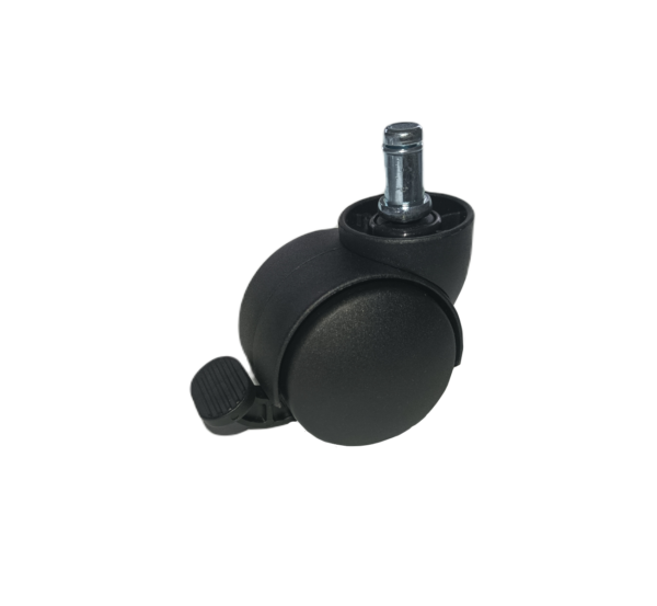 50mm kolečko (čep 11x20mm), s brzdou, černé