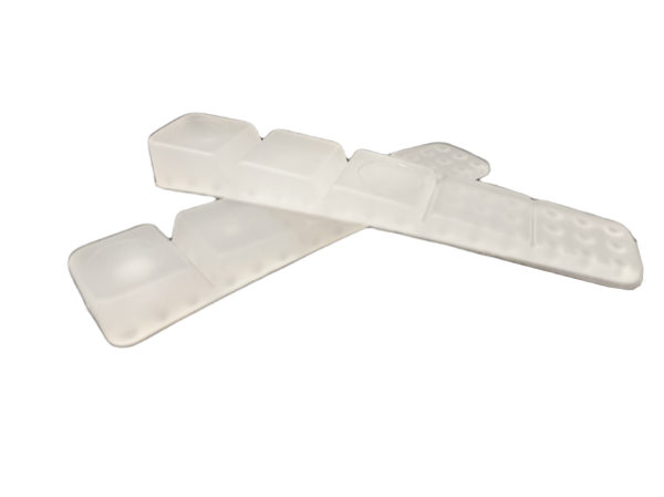 Plastová zarážka dveří (75x15mm)-transparentní