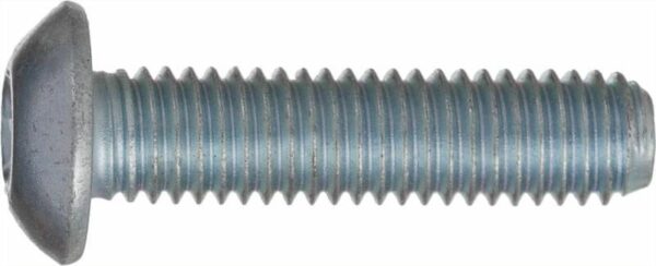 Šroub M6x12, půlkulatá hlava, inbus 4