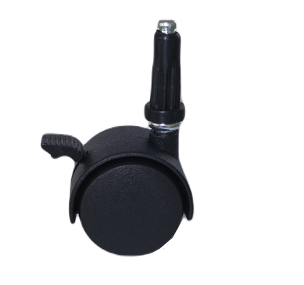 40mm kolečko-s brzdou (8mm čep+pl.insert)-černé
