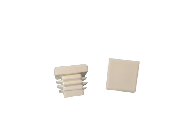 Plastová záslepka 20x20mm - bílá