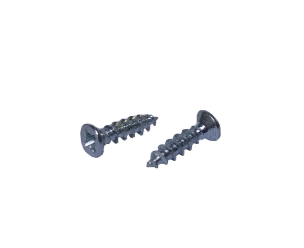 Vrut se zápustnou hlavou 3x12mm, zinek bílý