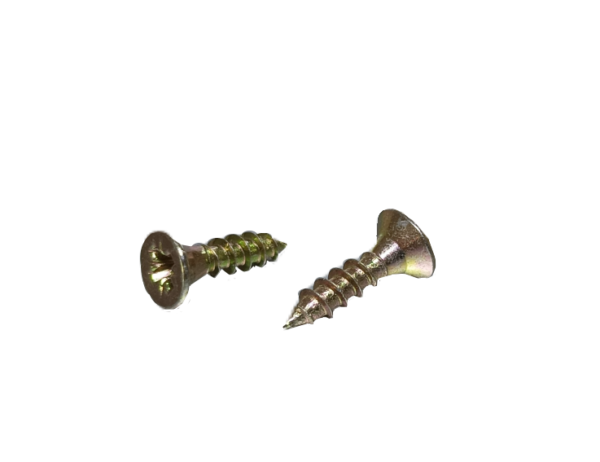 Vrut se zápustnou hlavou 3x12mm, zinek žlutý