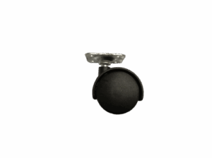 40mm kolečko, bez brzdy, s plotýnkou, černé - (optická vada)