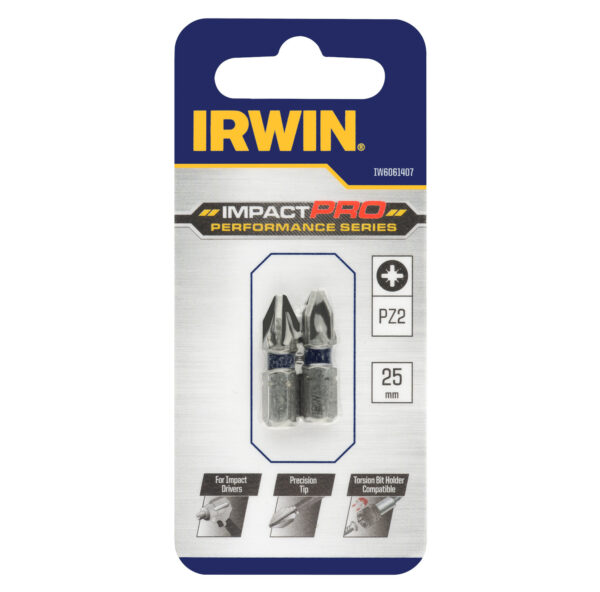 IRWIN Impact bit PZ2 25mm - 2 ks - Image 2