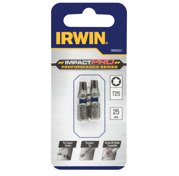 IRWIN Impact bit T25 25mm - 2 ks - Image 2