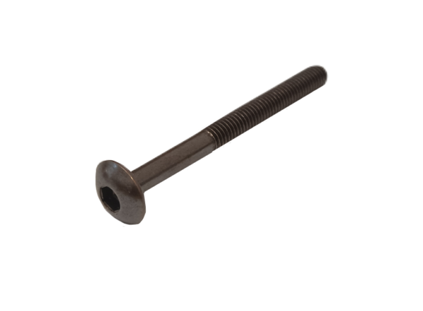 Šroub M6x65mm, inbus, hex 5, hnědý, půlkulatá hlava, částečný závit