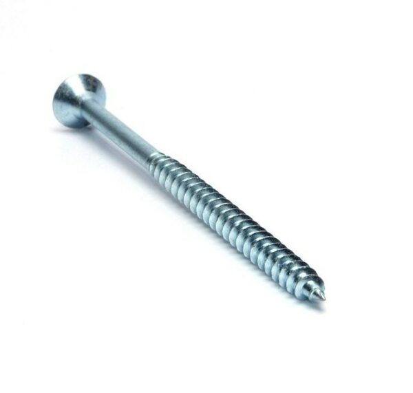 Vrut se zápustnou hlavou 4x70mm, Zn bílý, křížová drážka, částečný závit