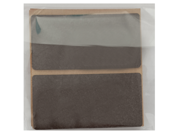 Samolepící filc, 50x100mm, průmyslové balení -hnědý (1000ks)