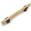 Nábytková úchytka Nela dub lak/černá 320 mm