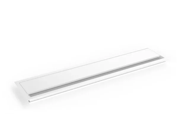 Průchodka kabelů Geco do stolu hranatá šířka 450 mm - bílá