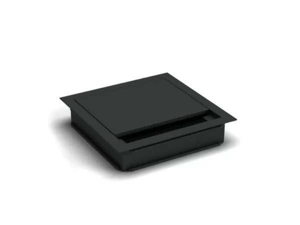 Průchodka kabelů Next do stolu hranatá délka 120 mm - černá
