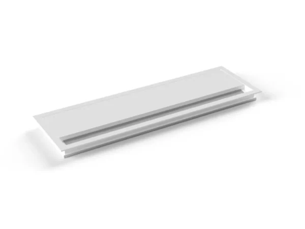 Průchodka kabelů Geco do stolu hranatá šířka 320 mm - bílá