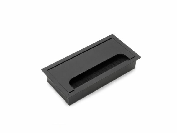 Hliníková obdélníková průchodka 159x80mm – černá (5 ks)