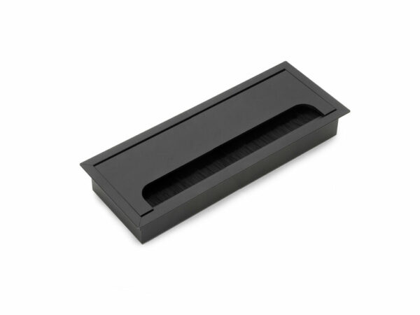 Hliníková obdélníková průchodka 269x80mm – černá (5 ks)
