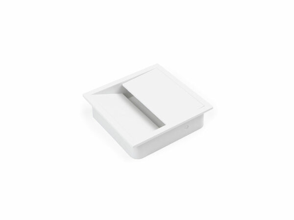 Plastová čtvercová průchodka 85x85mm - bílá (15 ks)