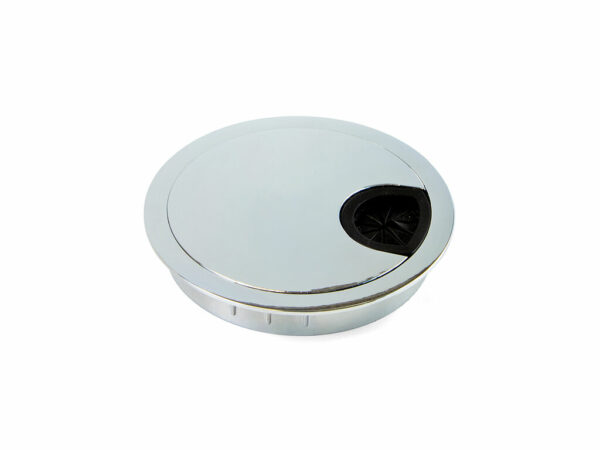 Kulatá průchodka Ø80mm – chrom (7 ks)