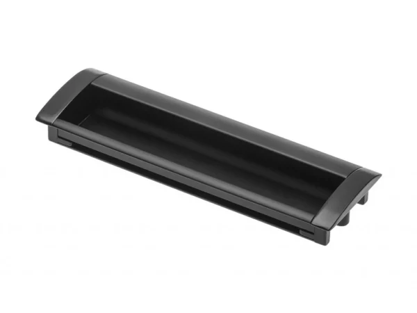 Zápustná nábytková úchytka NIKITA černá 160 mm