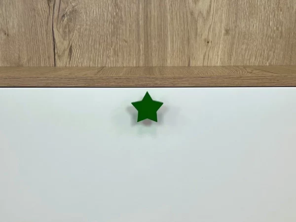 Nábytková knopka Hvězdička zelená - Image 2