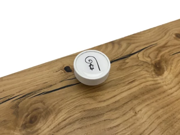Nábytková knopka Nero bílá, motiv lampa V39 - Image 2